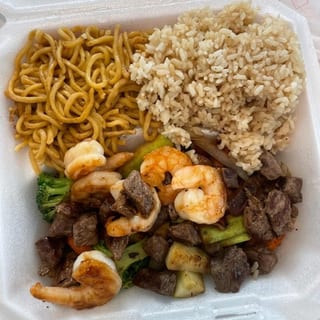 E18.Steak & Scallop Hibachi