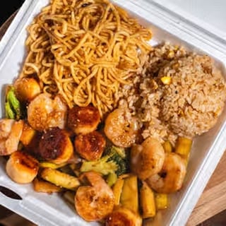 E16.Shrimp & Scallop Hibachi